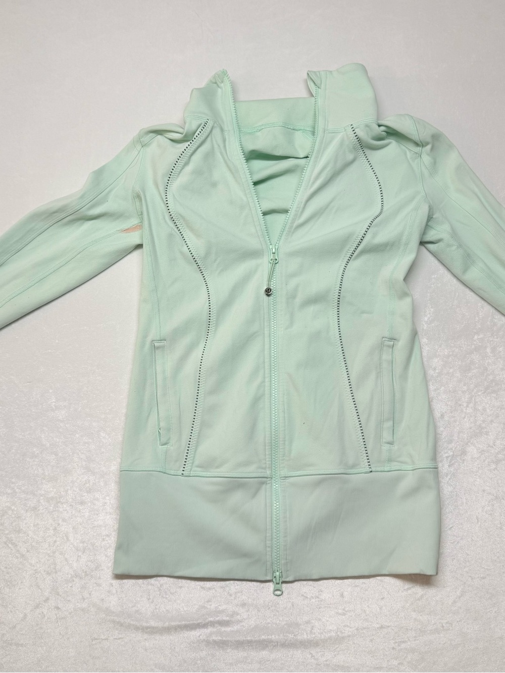 lululemon athletica Nice Asana Mint Zip Front Jacket